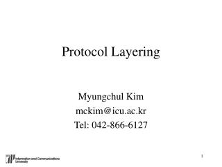 Protocol Layering