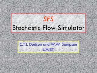 SFS Stochastic Flow Simulator