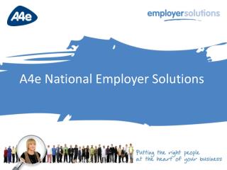 A4e National Employer Solutions