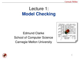 Lecture 1: Model Checking