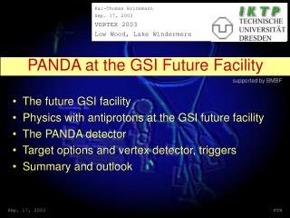 The future GSI facility Physics with antiprotons at the GSI future facility