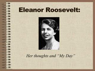 Eleanor Roosevelt: