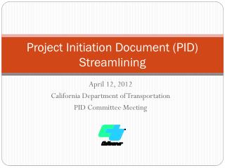 Project Initiation Document (PID) Streamlining