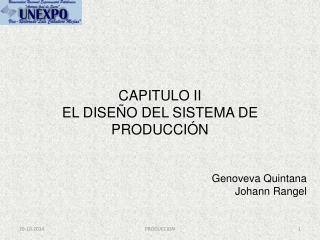 CAPITULO II EL DISEÑO DEL SISTEMA DE PRODUCCIÓN