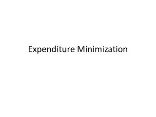 Expenditure Minimization