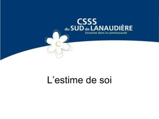 L’estime de soi