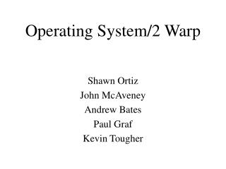 Operating System/2 Warp