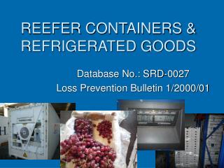 REEFER CONTAINERS &amp; REFRIGERATED GOODS