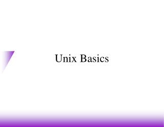 Unix Basics