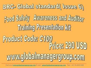 BRC Food Safety Management System Awareness & Auditor Traini