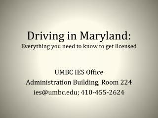 Driving in Maryland: Everything you need to know to get licensed