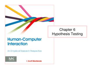 Chapter 6 Hypothesis Testing