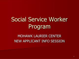 Social Service Worker Program