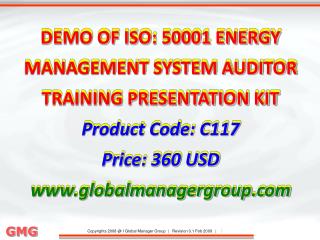 ISO 50001 Energy Management System Auditor Training