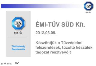 ÉMI-TÜV SÜD Kft. 2012.03.09.
