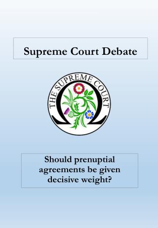Supreme Court Debate
