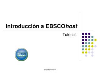 Introducción a EBSCO host
