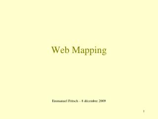 Web Mapping