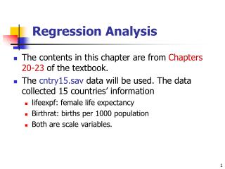 Regression Analysis