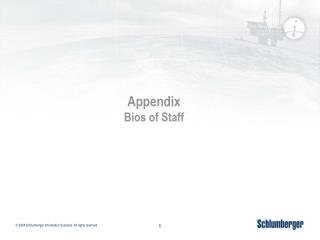 Appendix Bios of Staff