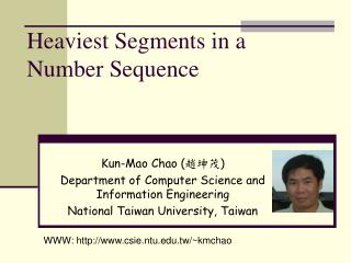 Heaviest Segments in a Number Sequence