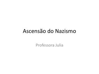 Ascensão do Nazismo