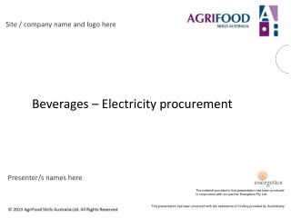 Beverages – Electricity procurement