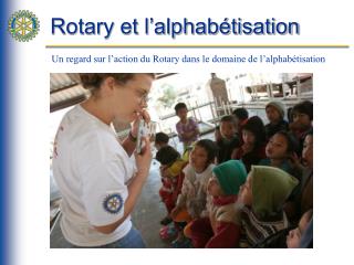 Rotary et l’alphabétisation