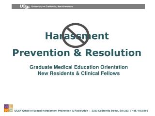 Harassment Prevention &amp; Resolution