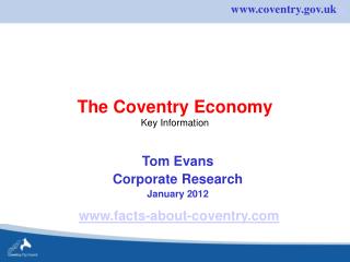 The Coventry Economy Key Information