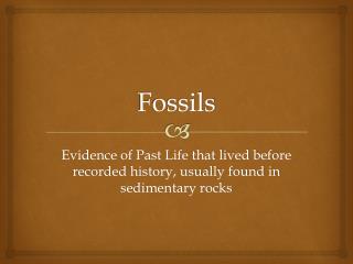 Fossils