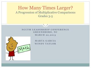 How Many Times Larger? A Progression of Multiplicative Comparisons Grades 3-5