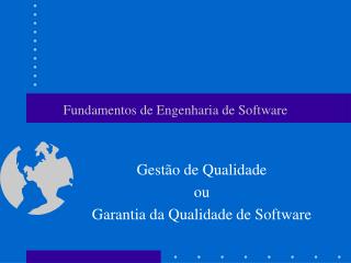 Fundamentos de Engenharia de Software