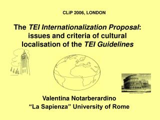 Valentina Notarberardino “La Sapienza” University of Rome