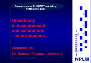 Presentation to: EUROMET workshop TEMPMEKO 2004