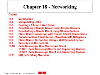 Chapter 18 - Networking