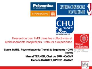 Prévention des TMS dans les collectivités et établissements hospitaliers : retours d’expérience