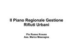 Il Piano Regionale Gestione Rifiuti Urbani