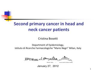 Second primary cancer in head and neck cancer patients