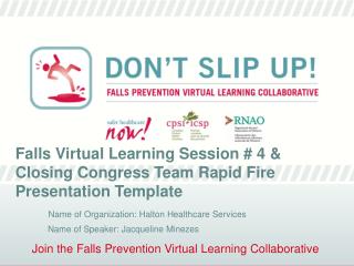 Join the Falls Prevention Virtual Learning Collaborative