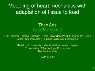 Modeling of heart mechanics with adaptation of tissue to load