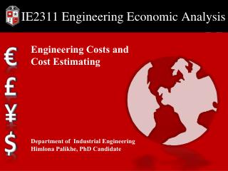 IE2311 Engineering Economic Analysis