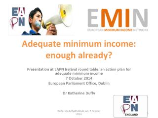Adequate minimum income: enough already?