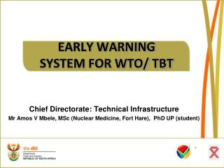 EARLY WARNING SYSTEM FOR WTO/ TBT