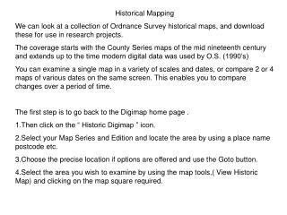Historical Mapping