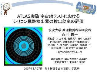 ATLAS 実験 宇宙線テストにおける シリコン飛跡検出器の検出効率の評価