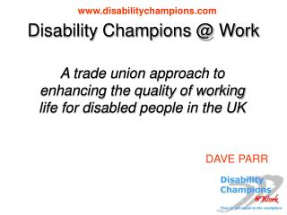 Disability Champions @ Work