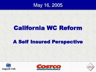 California WC Reform