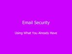 Email Security