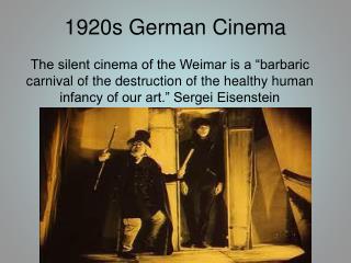 1920s German Cinema